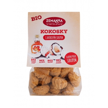 Bio kokosky s javorovým sirupem 100g zemanka