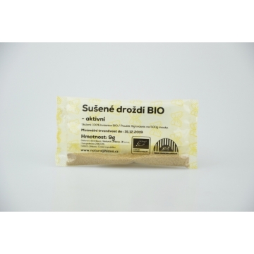 Sušené aktivní droždí BIO - Natural 9g 