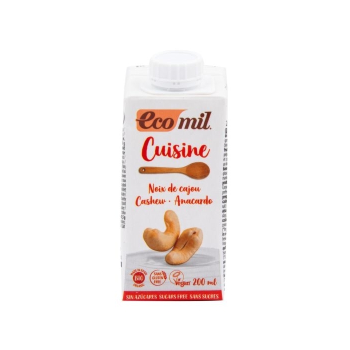 Kešu alternativa smetany nature 200 ml BIO ECOMIL Kešu alternativa smetany nature 200 ml BIO ECOMIL