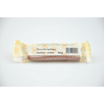 Ovocná tyčinka MALINA - MÁTA - Natural 40g