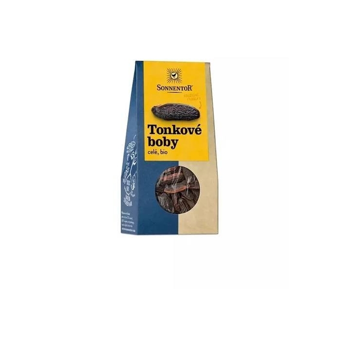 Tonkové boby celé bio, Dipteryx odorata 20g Sonnentor  Tonkové boby celé bio, Dipteryx odorata 20g Sonnentor