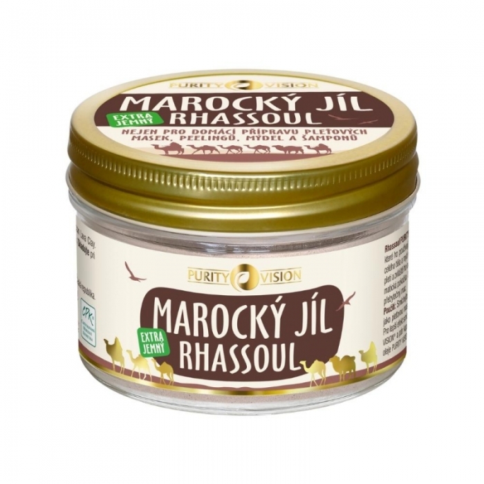 Rhassoul - Marocký jíl 200 g PURITY VISION Rhassoul - Marocký jíl 200 g PURITY VISION