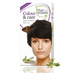 Hairwonder Přírodní dlouhotrvající barva BIO TMAVÁ HNĚDÁ 3